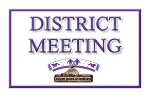Kawehno:ke District Meeting @ Tri-District Elders Lodge