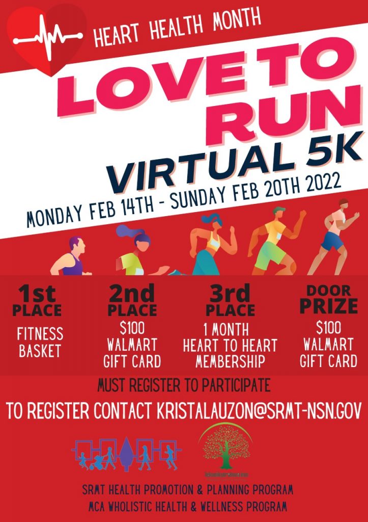 LOVE TO RUN VIRTUAL 5K – Mohawk Council of Akwesasne