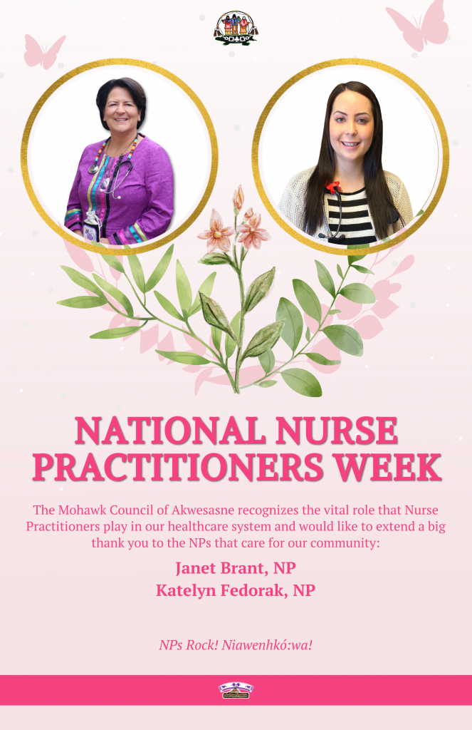 NATIONAL NURSE PRACTITIONERS WEEK 2021 Mohawk Council of Akwesasne