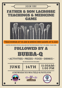Father's Day Lacrosse Game & Bubba-Q @ A'nowara'ko:wa Arena