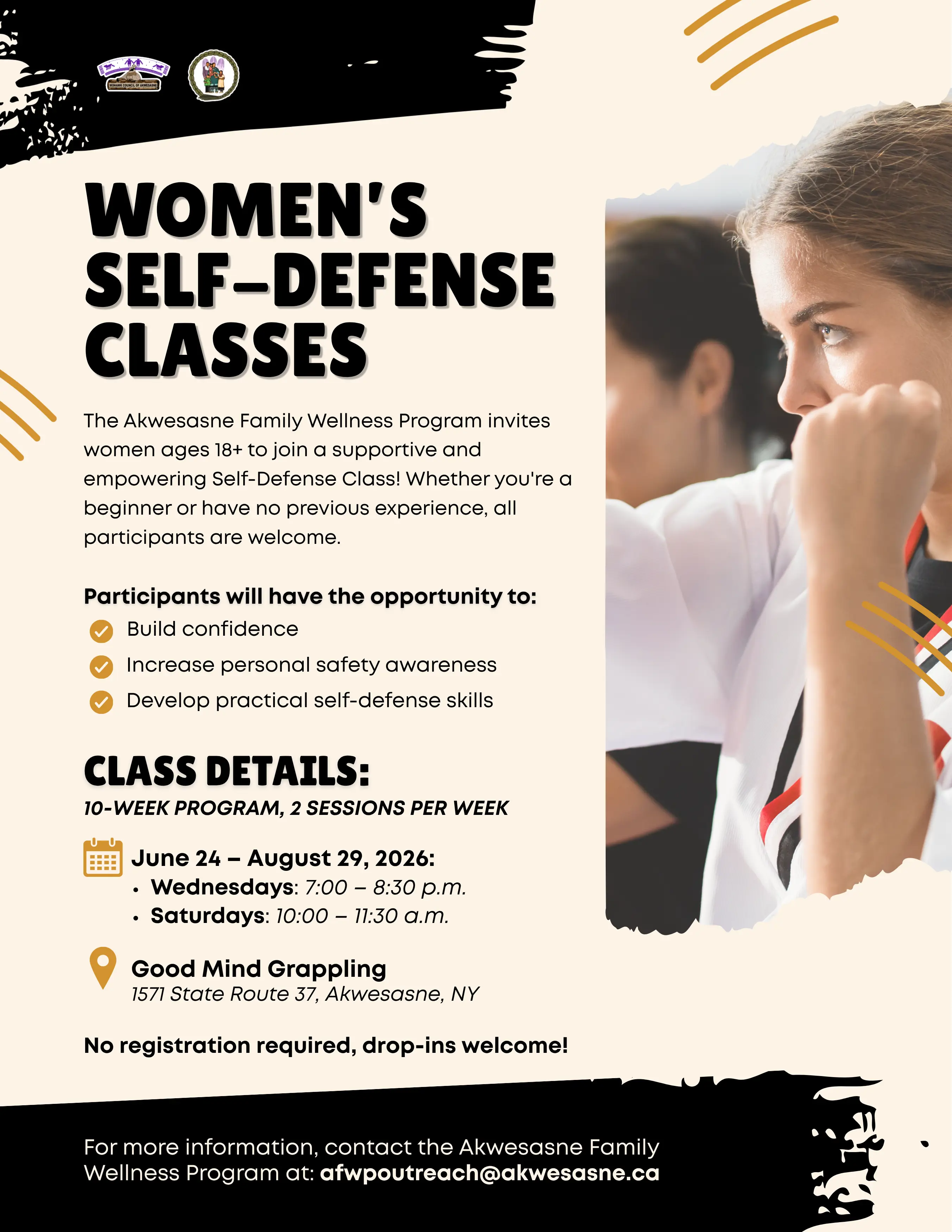 BUILD CONFIDENCE & AWARENESS: WOMEN’S SELF-DEFENSE CLASSES